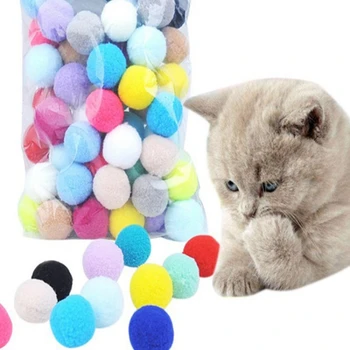 400 ADET İnteraktif Kedi Oyuncak Yaratıcı Kedi Oyuncak Yavru Mini Oyun Sıkı Oyuncak Kabartmak Topu
