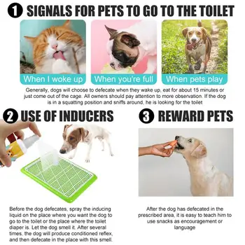 30ml Pet Konumlandırma Dışkılama İndükleyici Sprey Kedi Köpek Tuvalet Eğitimi Lazımlık Eğitim Sprey Kapalı Açık Köpek Malzemeleri
