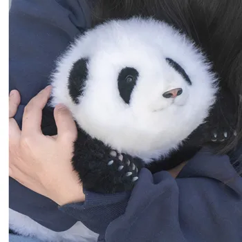 Çocuk Doğum Günü Dekorasyon Mezuniyet Grogu Gabby Dollhouse Koyun Derisi Hayvan Kürk 3 Aylık Simüle Panda