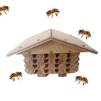 Ahşap Böcek Arı Kelebek Evi Doğal Mürver Arı Otel Arı Kovanı Bahçe Aracı Dekorasyon Yuva Kutusu Arıcılık Yuvaları