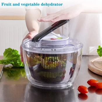 Sebze salata döndürücü Yıkama Sebze döndürücü Sepeti Kurutma Makinesi Mutfak Süzgeç Taze Filtre salata döndürücü Kurutma Makinesi mutfak gereçleri
