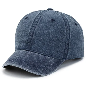 2.16 İnç Kısa Ağız beyzbol şapkası Vintage Yıkanmış Baba Şapka plaj şapkası Güneş Koruma Spor Şapka Açık Spor Şapka
