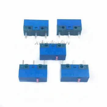 Ücretsiz Kargo 5 adet HUANO Fare Mikro Anahtarı Mavi Kabuk toz noktası 80 milyon kez bilgisayar fare 3 pins düğme anahtarı