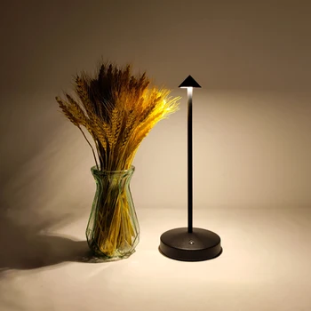 Iskandinav Lüks Dokunmatik Lamba kablosuz led masa lambası şarj edilebilir masa vantilatörü yatak odası için lamba Restoran Gece Lambası Romantik yüksek Kalite