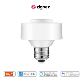 Tuya Akıllı Yaşam ZigBee 3.0 ışık soketi Lamba Tutucu LED Ampul için E27 E26 Google Ev Alexa Ses Kontrolü Zamanlayıcı DIY Otomasyonu