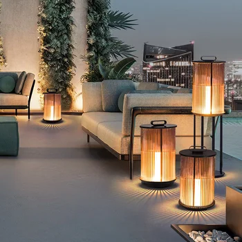 2023 Yeni Güneş Akdeniz Tarzı otel bahçe lambaları villa bahçe peyzaj cam dış mekan ışıkları Kapı dekorasyon ışıklandırma