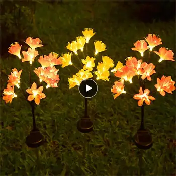 Hiçbir teller gerekli yeni açık ışık 75 cm dekoratif çiçek gece lambası peyzaj çim lambası güneş ışığı absorbe açık havada süslemeleri