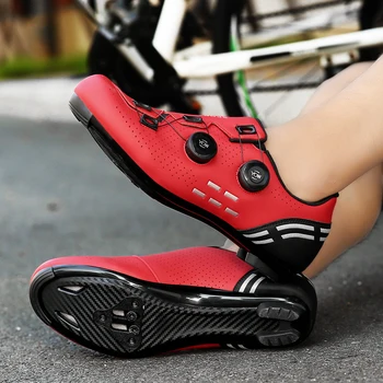 Yeni MTB Bisiklet Ayakkabıları SPD Cleats Erkekler Kendinden Kilitlemeli Yol Bisikleti Botları Kadın Yarış Hız Bisiklet Spor Ayakkabı Dağ Bisikleti Ayakkabı