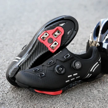 Yeni MTB Bisiklet Ayakkabıları SPD Cleats Erkekler Kendinden Kilitlemeli Yol Bisikleti Botları Kadın Yarış Hız Bisiklet Spor Ayakkabı Dağ Bisikleti Ayakkabı
