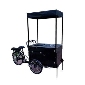 350 W Elektrikli Bisiklet Motoru sokak gıda aracı Aperatif Yiyecek Bisiklet Pacake Motosiklet Motorlu Yetişkin Üç Tekerlekli Bisiklet Kargo