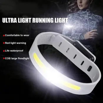 Gece koşu kol bandı led ışık açık spor USB şarj edilebilir yanıp sönen ışık emniyet kemeri kol bacak uyarı bileklik bisiklet ışık