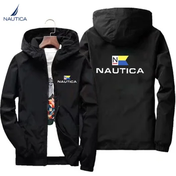 Marka, Nautica-erkek Su Geçirmez Rüzgarlık Güneş Koruyucu, Spor Dağcılık Ceket, Açık Balıkçılık Ceket İlkbahar ve Sonbahar