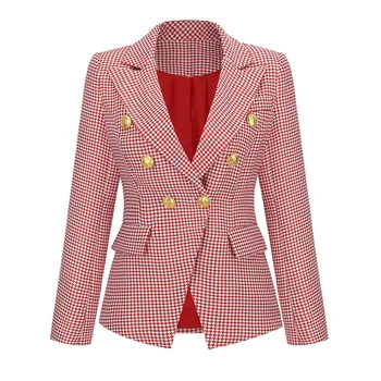 Ofis Bayan Moda Kadın Takım Elbise Balıksırtı Tek Toka V Yaka Ceketler Bahar Tulum OL Uzun Kollu Lüks Kadın Blazer