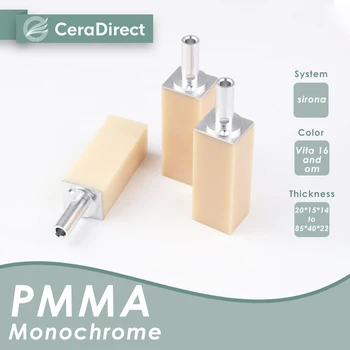 Ceradirect Monokrom PMMA Blok Sırona sistemi - (40/19) (5 adet) - diş laboratuvarı CAD/CAM için
