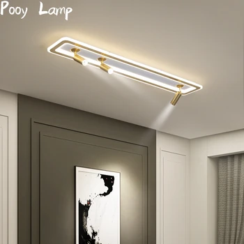 LED Tavan Lambası Yeni Spot Şerit Akrilik Beyaz Modern Avizeler Oturma Odası Mutfak Koridor ray lambası Fikstür