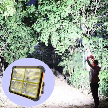 Kamp Seyahat Zemin lambası Projektör Sırt Çantası Taşınabilir Ayarlanabilir Güneş Enerjili Spot Aydınlatma Aksesuarı