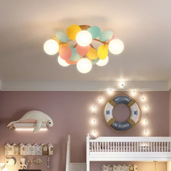 Yaratıcı Petal tavan lambaları Nordic yapraklar tasarım tavan ışık fikstürleri yatak odası çocuk odası anaokulu kapalı sıcak dekor
