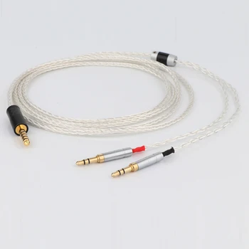 Preffair Hi-end OCC Gümüş Kaplama HiFi Kulaklık Kablosu Kulaklık Kablosu 4.4 MM Dengeli Erkek 2x3.5MM Fiş Klasikleri İçin Sony