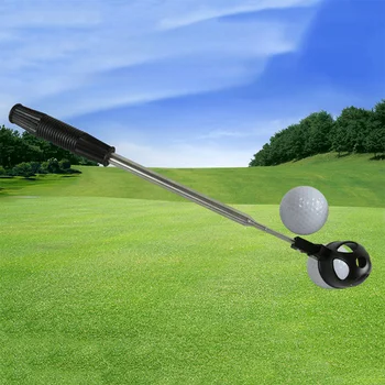 Golf Topu Toplama Araçları Teleskopik Golf Topu Retriever Geri Çekilmiş Golf Pick up Otomatik Kilitleme Kepçe Seçici Golf Topu Yakalayıcı