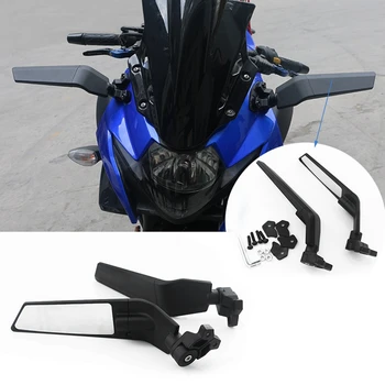 Motosiklet Aksesuarları Kawasaki Yamaha Honda Ducati Evrensel rüzgar deflektörü Aynalar Spoiler