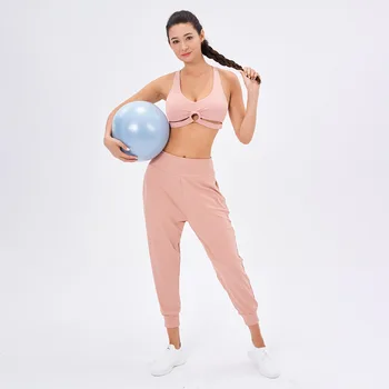 Yoga Seti Kadın Spor Seti Kadın Spor Spor spor seti egzersiz kıyafetleri Kadınlar İçin Spor Sutyeni Yoga Pantolon Darbeye Dayanıklı Ped İle