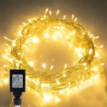 13 m bakır ışık dize noel lamba 100 LED renkli yıldız perde ışık dize peri ışıklar noel dekoratif çelenk aydınlatma