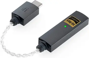ıFı GİTMEK bağlantı USB-C 3.5 mm Adaptör Geliştirmek Kulaklık Ses Destekler Yüksek Çözünürlüklü 32-bit / 384 kHz / DSD256 / MQA Hifi Amplifikatör AMP