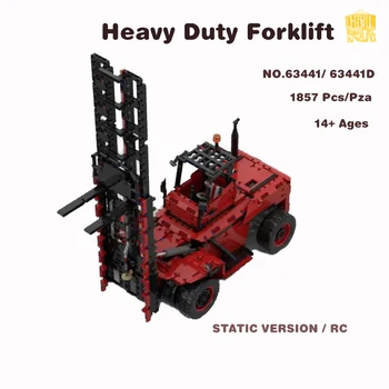 MOC-63441 Ağır Forklift Modeli PDF Çizimleri Yapı Taşları Tuğla Çocuklar DIY Oyuncaklar Doğum Günü Yılbaşı Hediyeleri