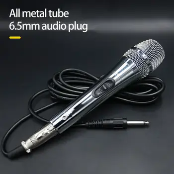 Karaoke Mikrofon 1 Takım Profesyonel Yüksek Hassasiyetli Taşınabilir Detaylı Ses el mikrofonu Sahne Gösterisi için