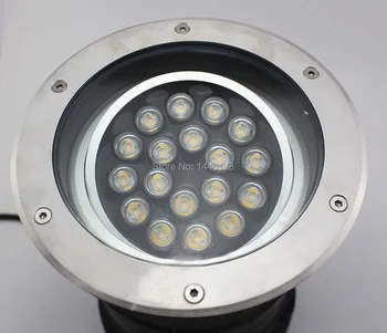 (5 adet / grup) ayarlanabilir LED yeraltı Lambası Kısılabilir 18w Dia250mm Ac85-265v / dc12v IP68 LED Açık Zemin Bahçe Yolu Zemin Lambası