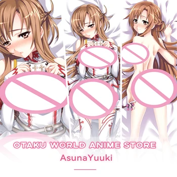 AsunaYuuki Dakimakura Anime Otaku Waifu sarılma yastığı kılıfı Otaku Yastık İki taraflı Baskılı Yastık Kılıfı Yatak Dekor