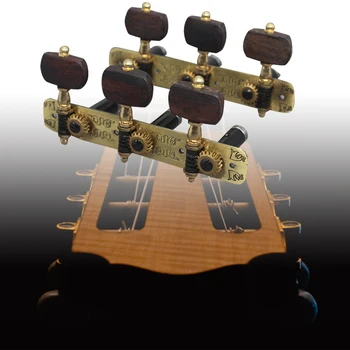 2 Adet Klasik Gitar Tuner Tuning Anahtar Kazıklar Makine Başkanları Akustik Halk Klasik Gitar