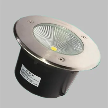 Dış aydınlatma 20 W COB LED yeraltı lambaları AC85-265V sıcak soğuk beyaz LED gömme Inground ışık spot bahçe kare