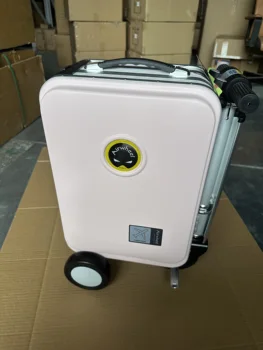 Pembe Airwheel Akıllı Binilebilir Bavul valizler Elektrikli Teleskopik motorlu scooter SE3 S