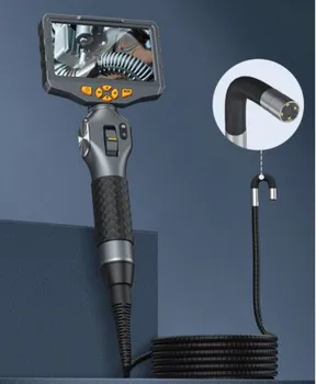 5 İnç IPS Ekran 2MP 1080P 6.2 mm 2Way Eklemli 180 Derece Rotasyon Direksiyon Endüstriyel Endoskop Muayene Mikroskop Kamera
