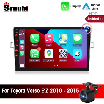 Srnubı 2 Din Android 11 Araba Radyo Stereo Toyota Corolla Verso 2009 - 2018 için Multimedya Oynatıcı Carplay Navigasyon 9 