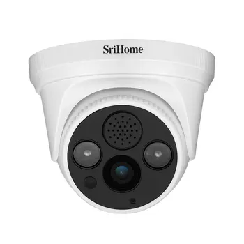Srihome SH030 3MP HD 1296 P Kablosuz Interkom Onvıf IP Dome Kamera AI Insansı Algılama IR Gece Görüş Alarm Video IP Kamera