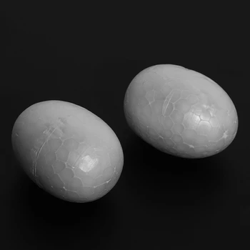 Sıcak TOD - 20X Strafor Yumurta 6 Cm Beyaz Paskalya Yumurtası Boyama Veya Yapıştırma İçin Dekoratif Yumurta