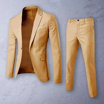 Popüler Ceket Pantolon Nefes Uzun Kollu Bahar Sonbahar Yaka Düğmeleri resmi kıyafet resmi kıyafet Zayıflama