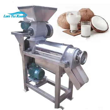 Spiral Meyve Suyu Sıkma Makinesi Hindistan Cevizi Sütü Makinesi Hindistan Cevizi Çıkarma Makinesi