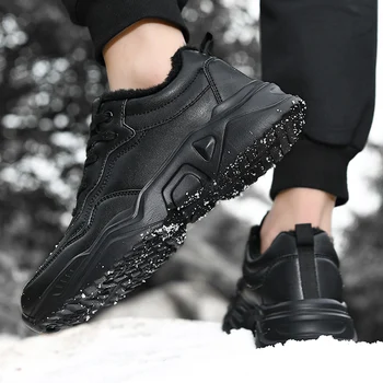 Peluş Kış Sneakers erkek ayakkabısı Rahat Açık yürüyüş ayakkabısı Hafif Yumuşak Sıcak Tutmak Sneakers zapatillas hombre