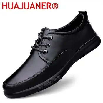 Yüksek Kaliteli Oxfords erkek ayakkabıları rahat ayakkabılar Moda Hakiki Deri Lace Up Ofis Ayakkabı Adam Rahat Resmi Elbise Ayakkabı