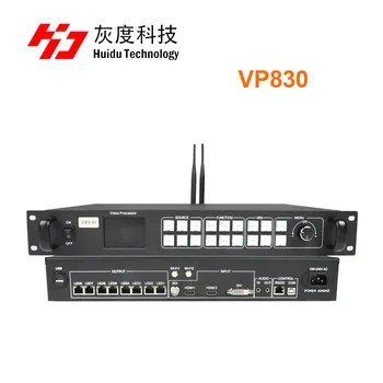 Huidu VP830 4k video işlemci kontrolü desteği 4K video giriş sinyali desteği isteğe bağlı ped ve cep telefonu kablosuz projeksiyon