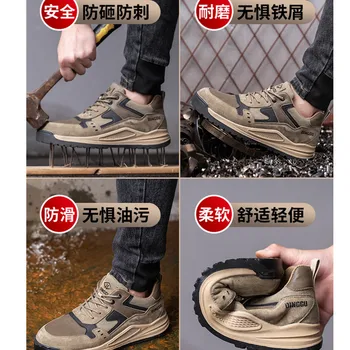Güvenlik ayakkabıları Erkekler Çelik Burunlu İş Ayakkabısı Anti-smashing anti-delinme Yıkılmaz iş ayakkabısı Koruyucu Güvenlik Botları