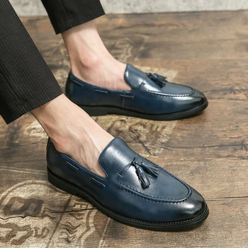 Erkekler Klasik Tarzı Lefu Püsküller İngiliz Tarzı Rahat Moda Fasulye Ayakkabı Boyutu 38-46 Ücretsiz Kargo erkek Tarzı