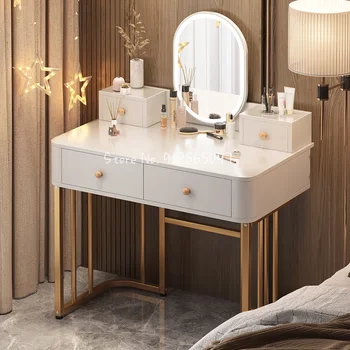 Çok fonksiyonlu makyaj ışık lüks İskandinav tarayıcılar İskandinav Prenses tuvalet masası depolama dolabı yatak odası mobilyası Coiffeuse