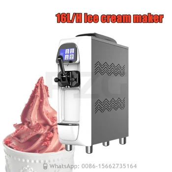 16L / H Gıda Masa Tipi Dokunmatik Ekran Mini Otomatik Çin Yumuşak Dondurma Makinesi Fiyat