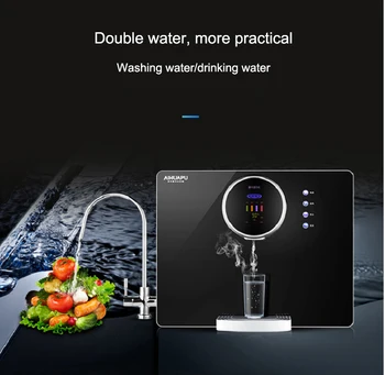 Su arıtıcısı Ev içme suyu filtresi Akıllı ısıtma entegre Ters Osmoz mutfak su sebili