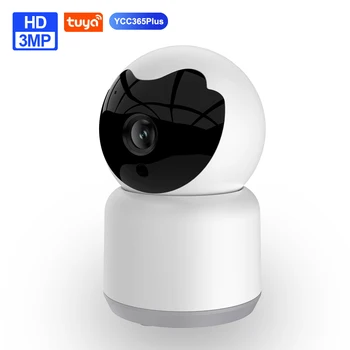 Tuya Wifi IP Kamera 3MP HD Ev Güvenlik Video Gözetim Kamera Otomatik İzleme IR Gece Görüş Akıllı bebek izleme monitörü Ycc365Plus