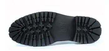 İngiltere Tarzı siyah Goodyear rahat ayakkabılar Hakiki Deri Lace up erkek ayakkabıları Moda oyma ayakkabı erkekler için